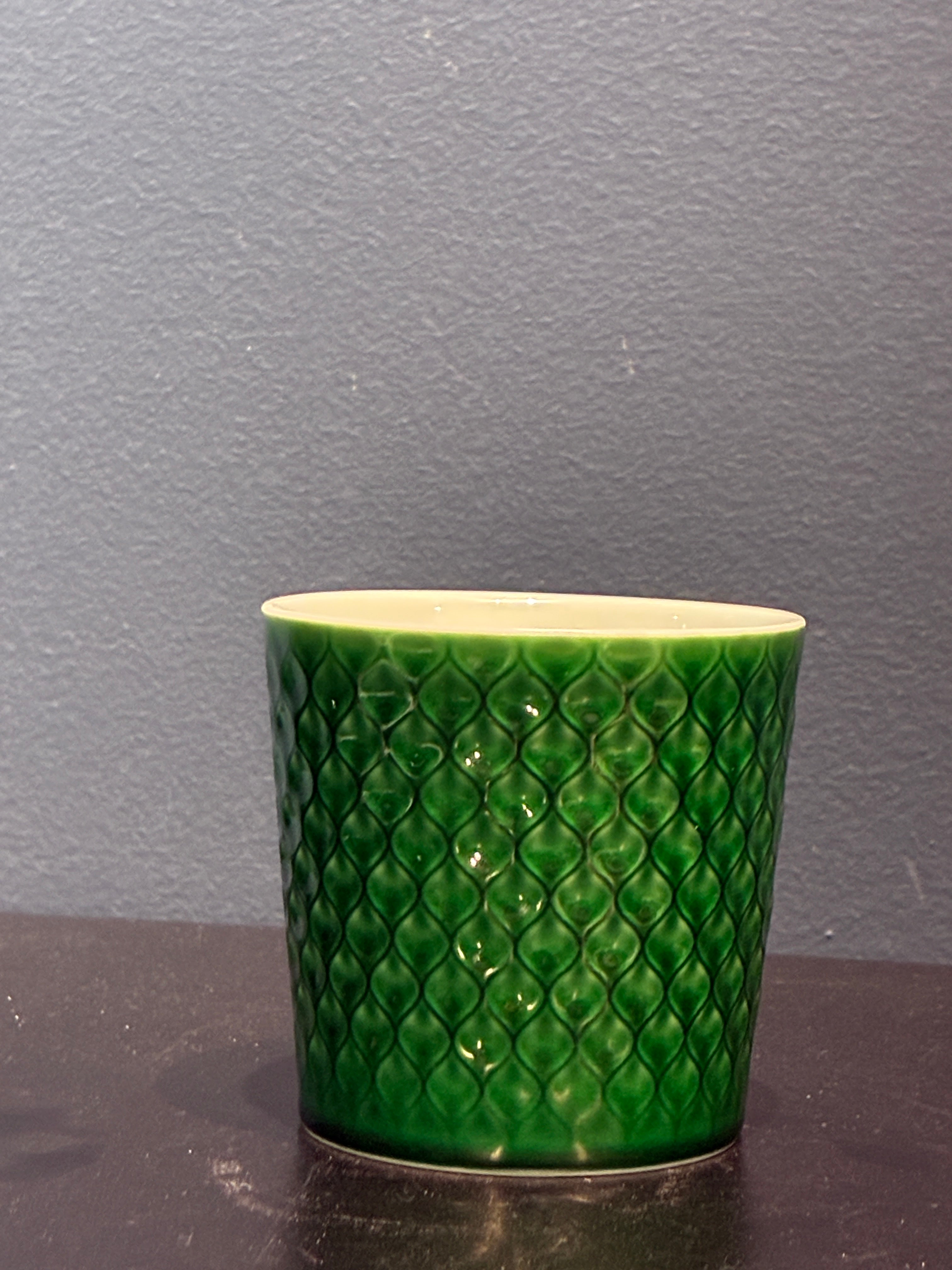 Jade Essence: Jingdezhen Handmade Embossed Ceramic Cup - Premium Teaware
