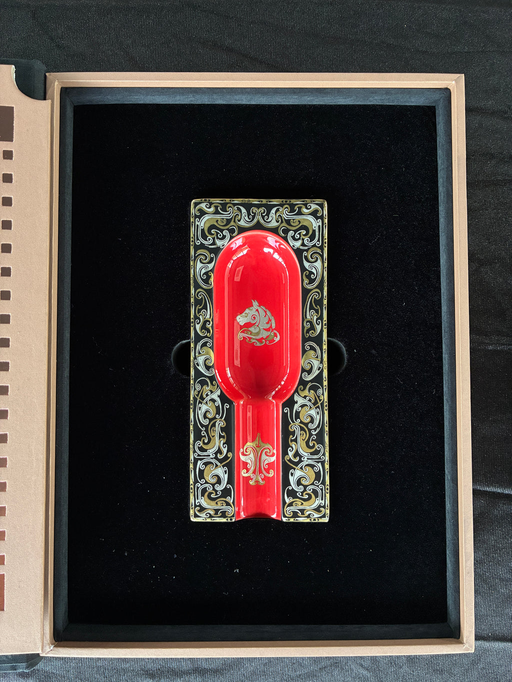 Imperial Dragon Cigar Ashtray - A Handmade Porcelain Art Object from Jingdezhen