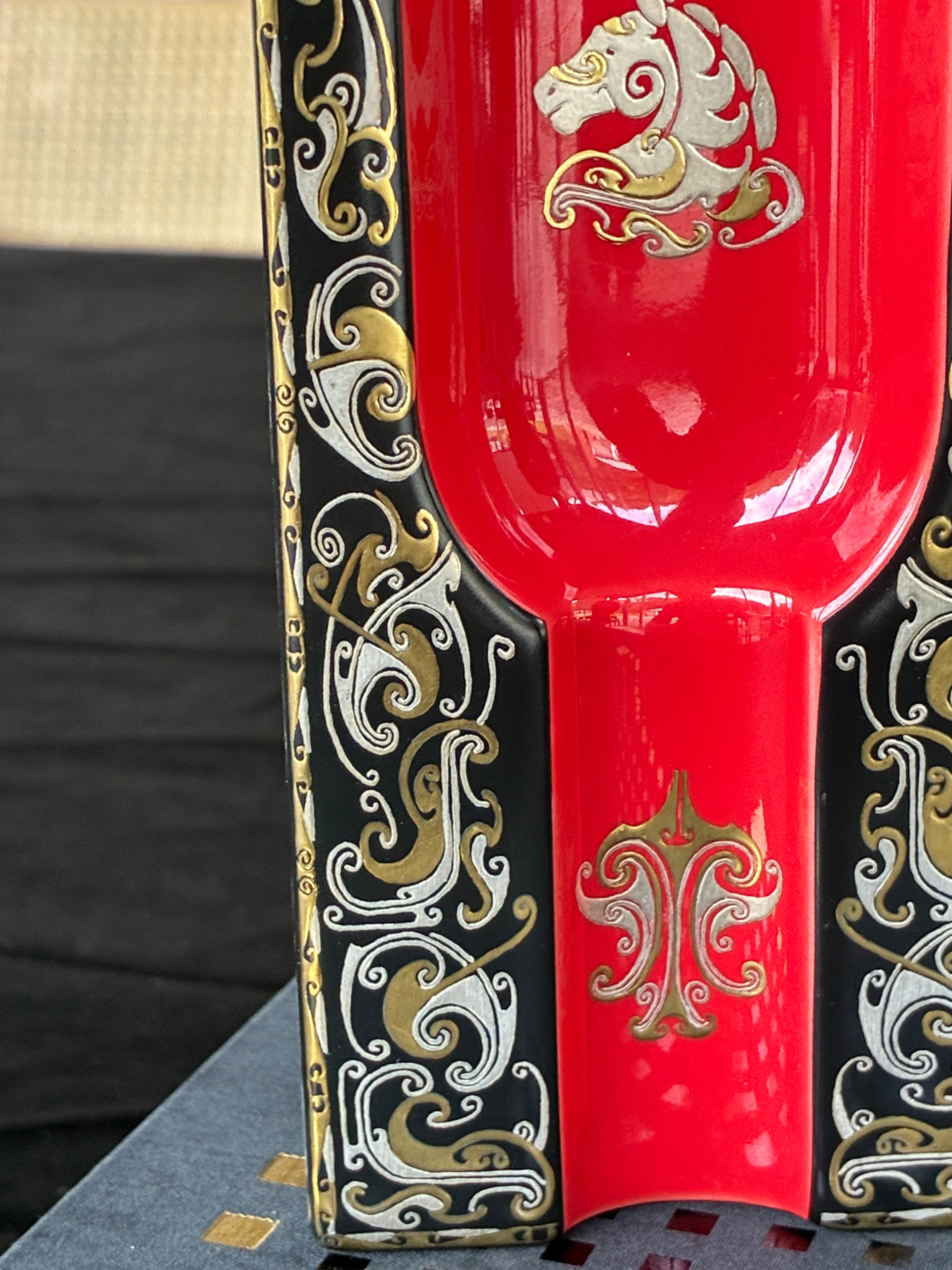 Imperial Dragon Cigar Ashtray - A Handmade Porcelain Art Object from Jingdezhen