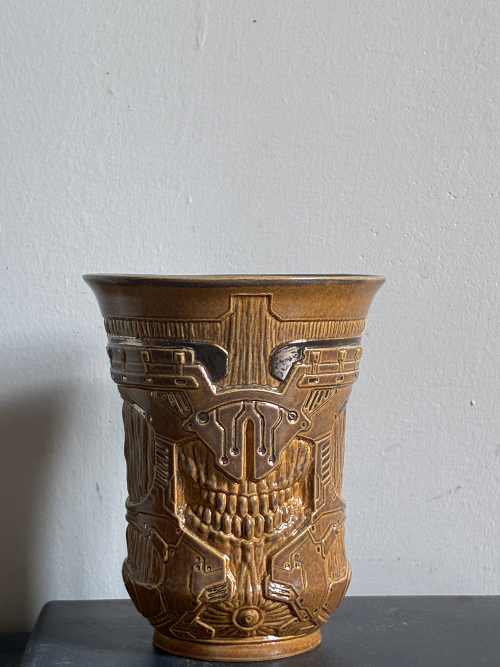 Alien-Inspired Handmade Ceramic Vessel
